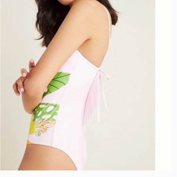 ⭐️ Alja Horvat Magical Fringe Boho Hipster Hippie Art Deco Farm Peasant Swimsuit - Picture 3 of 3